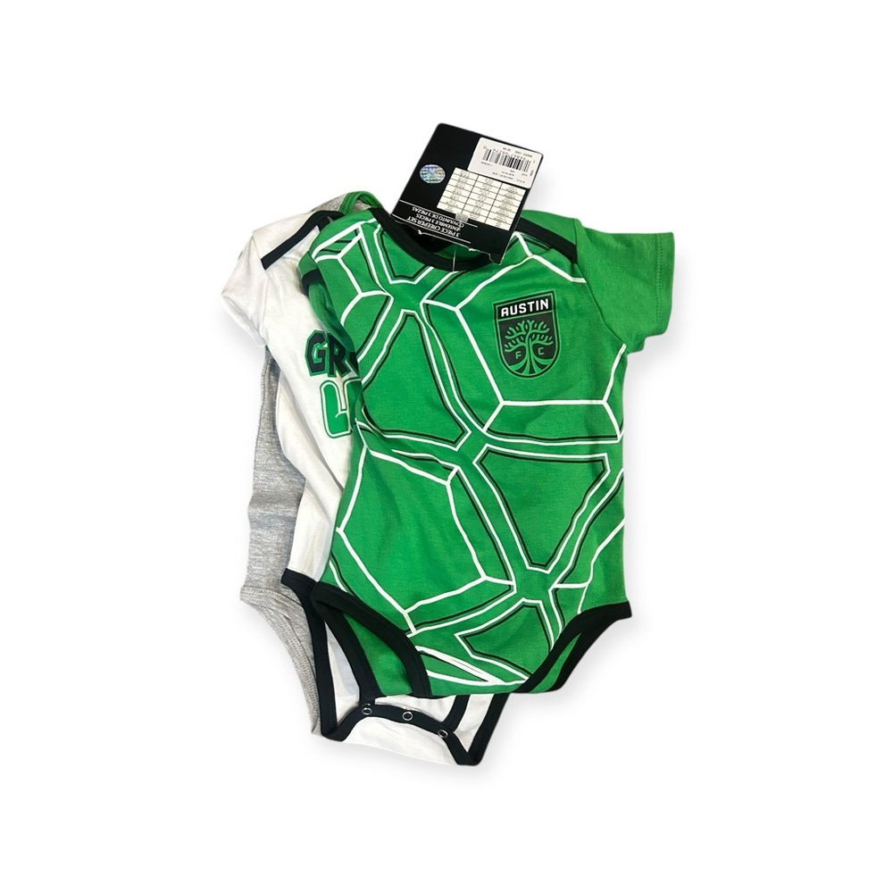 NWT Austin FC Baby Onesies Set (3pk) - "Grow The Legend" - Size 18M